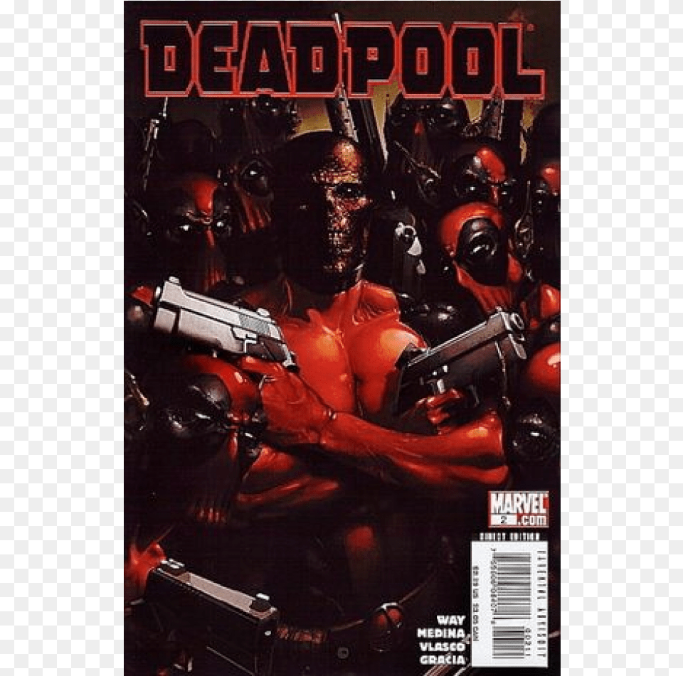 Deadpool Movie Logo, Book, Publication, Comics, Weapon Png Image