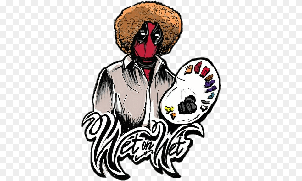 Deadpool Multicolor Movies Movie Funny Painting, Book, Comics, Publication, Adult Free Transparent Png