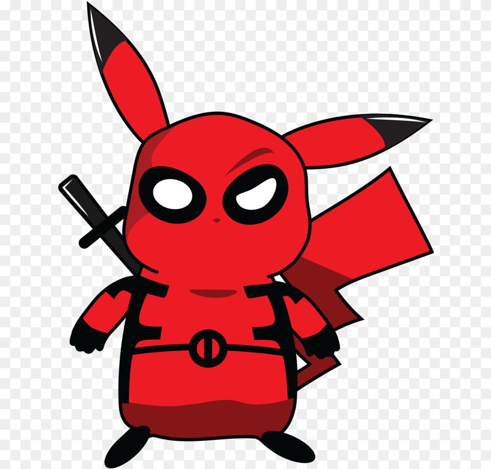 Deadpool Pikachu Deadpool Pikachu, Rocket, Weapon Free Png Download