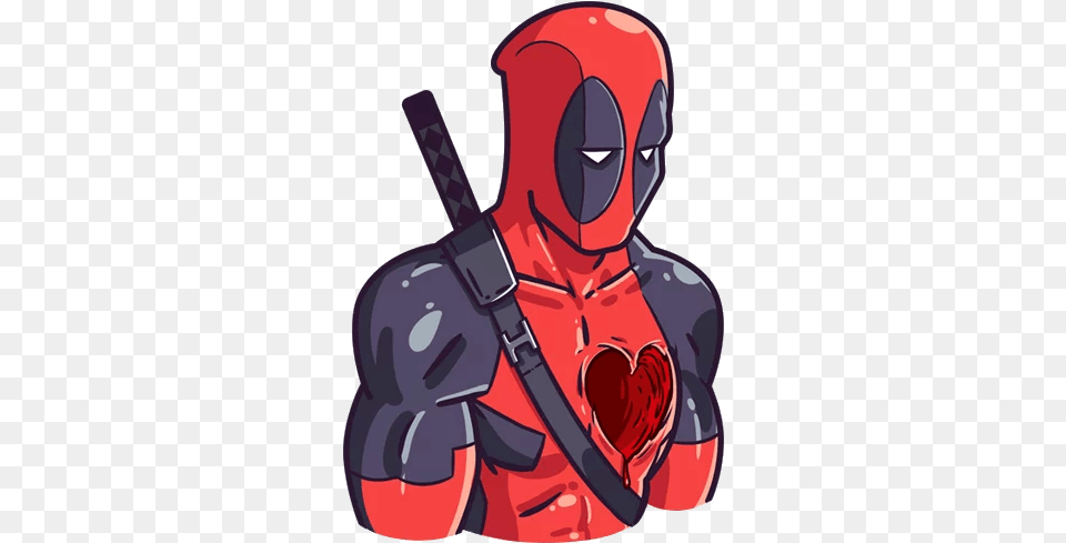 Deadpool Sadness Brokenheart Marvel Spiderman Captainam Deadpool Broken Heart Free Transparent Png