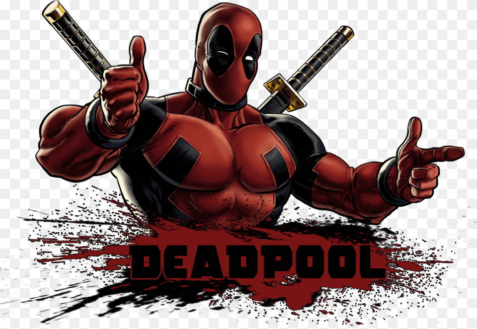Deadpool Saying Happy Birthday, Adult, Person, Man, Male Free Png Download