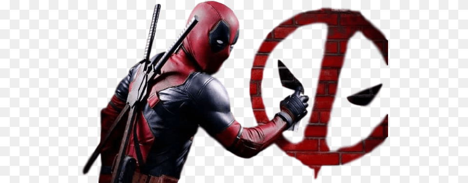 Deadpool Spray Painting Transparent Deadpool, Adult, Male, Man, Person Free Png Download
