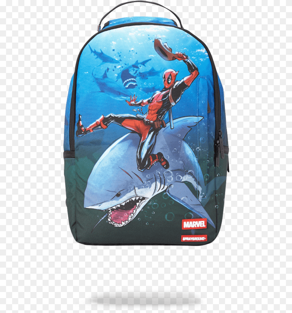 Deadpool Sprayground, Bag, Adult, Female, Person Free Png Download