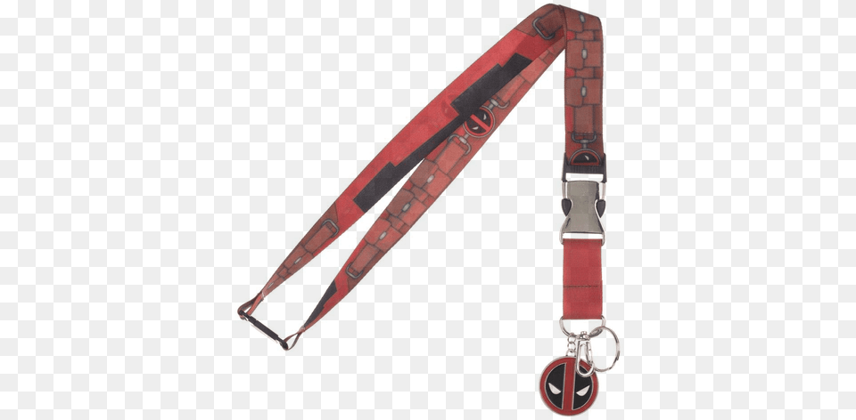 Deadpool Suit Up Metal Logo Charm Lanyard Lanyard, Accessories, Strap, Belt, Leash Png