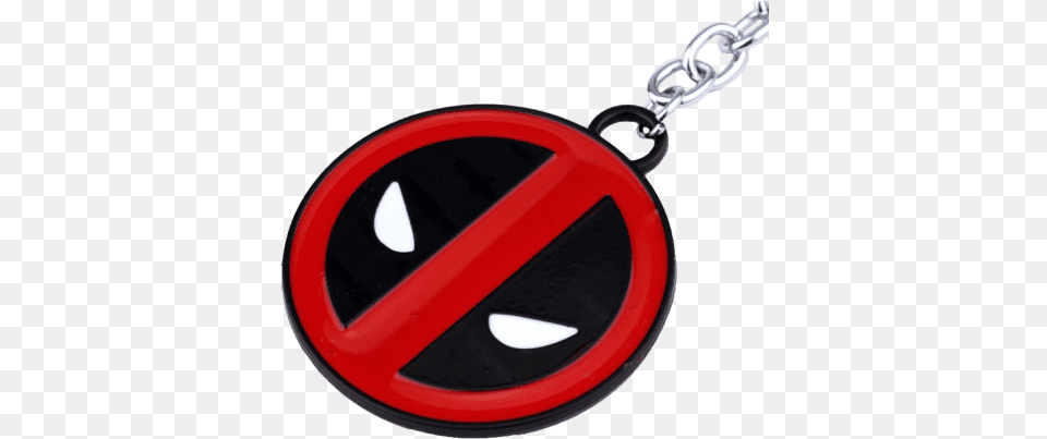 Deadpool Symbol Metal Keyring Red U0026 Black New Various 50g Chain, Accessories, Sign, Jewelry, Necklace Png