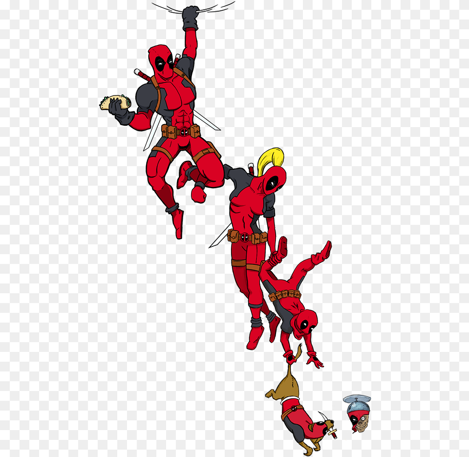 Deadpool T Shirt Design, Book, Comics, Person, Publication Png