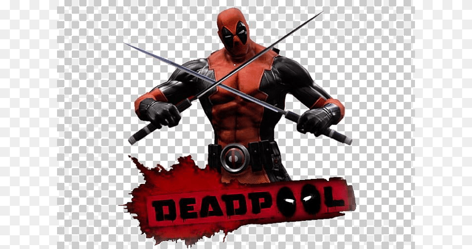 Deadpool The Game Icon, Sword, Weapon, Ninja, Person Png
