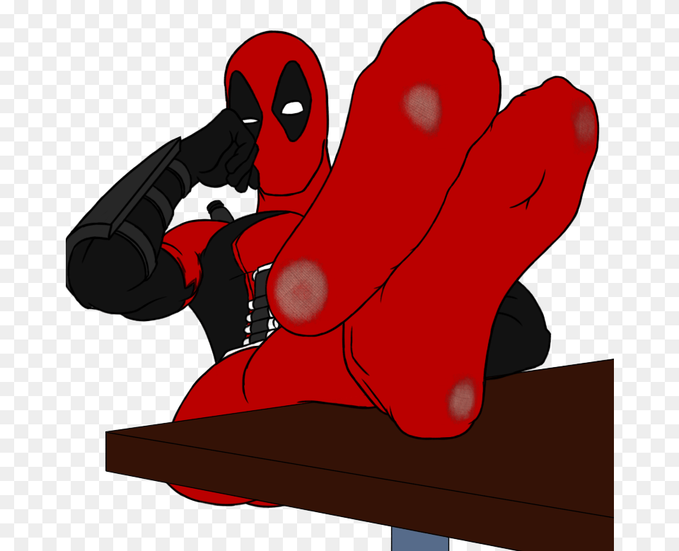 Deadpool Wip By Lannad D7v5o7s Deadpool Barefoot, Clothing, Glove, Baby, Person Free Png