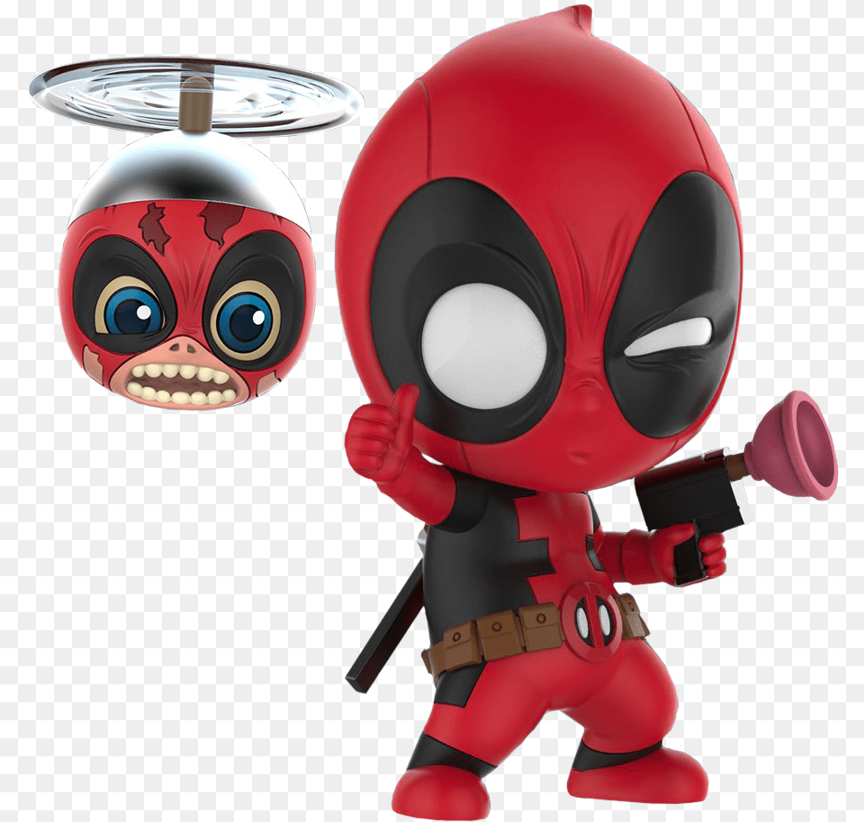 Deadpool With Headpool Cosbaby Hot Toys Bobble Head Hot Toys S Amp, Toy, Alien Png