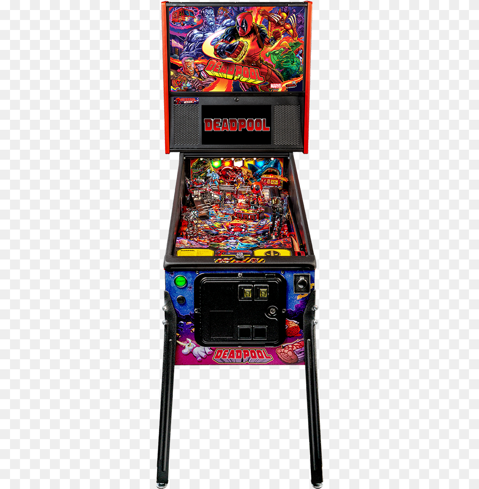 Deadpools Pinball, Arcade Game Machine, Game, Person Png