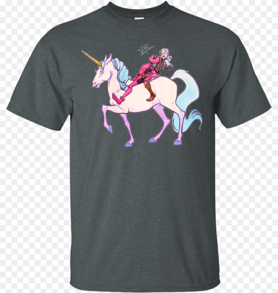 Deadpoolwitcher Unicorn Ride Watercolor T Shirt Amp Hoodie Shirt, Animal, T-shirt, Person, People Png Image