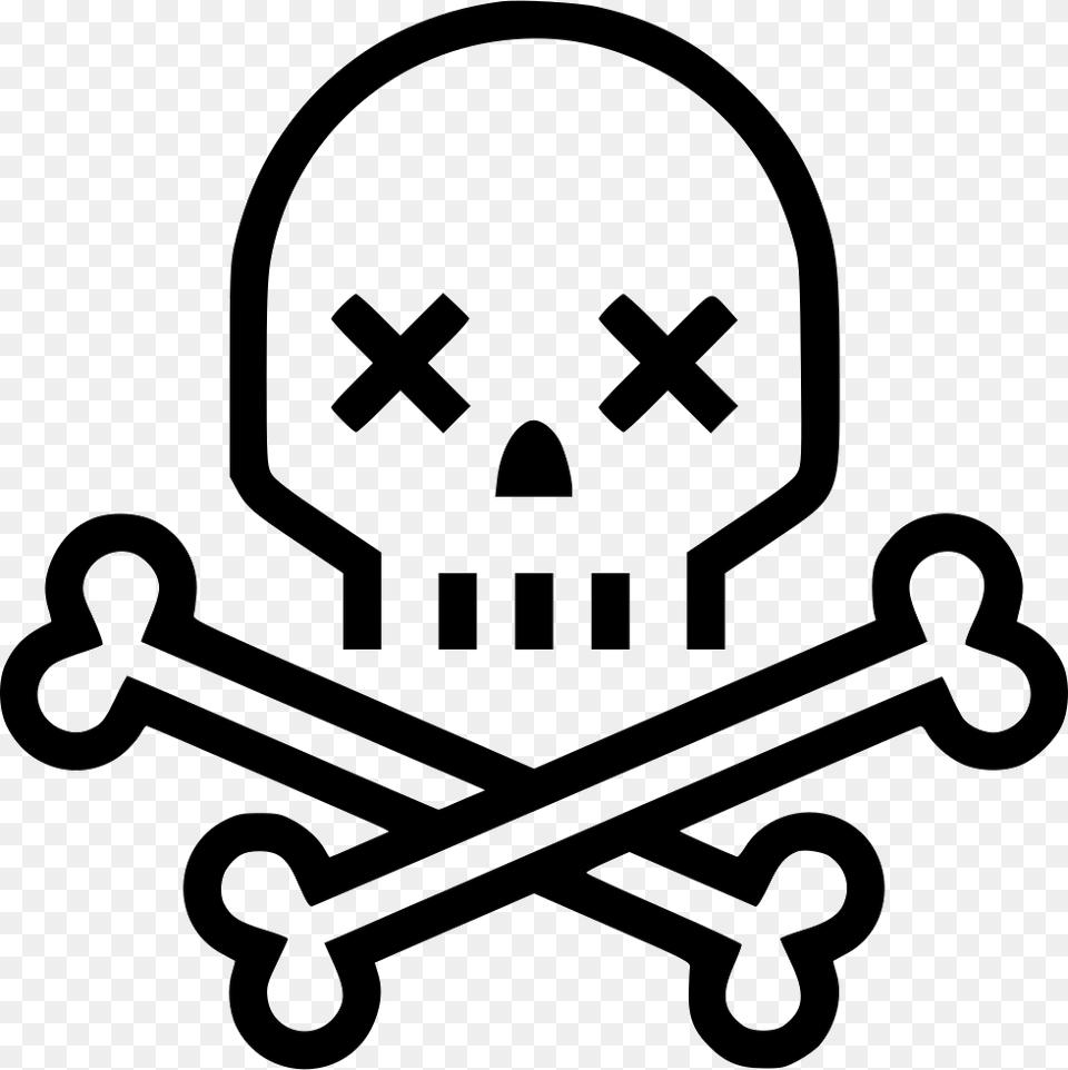 Deadth Clipart Skull Crossbones, Stencil, Symbol, First Aid Free Transparent Png