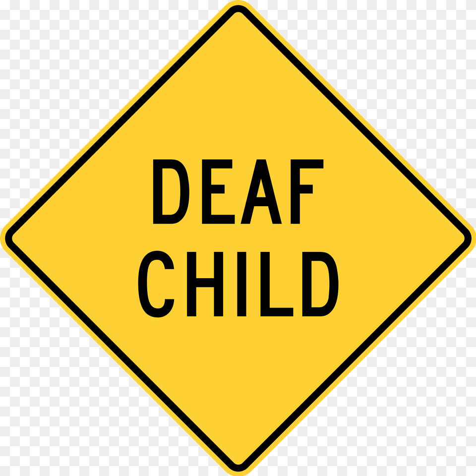 Deaf Child Delaware Maryland Clipart, Road Sign, Sign, Symbol Free Png