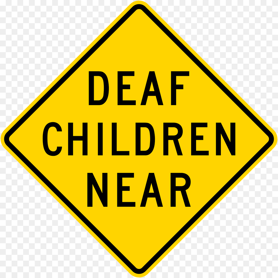 Deaf Children Near California Clipart, Sign, Symbol, Road Sign Free Transparent Png