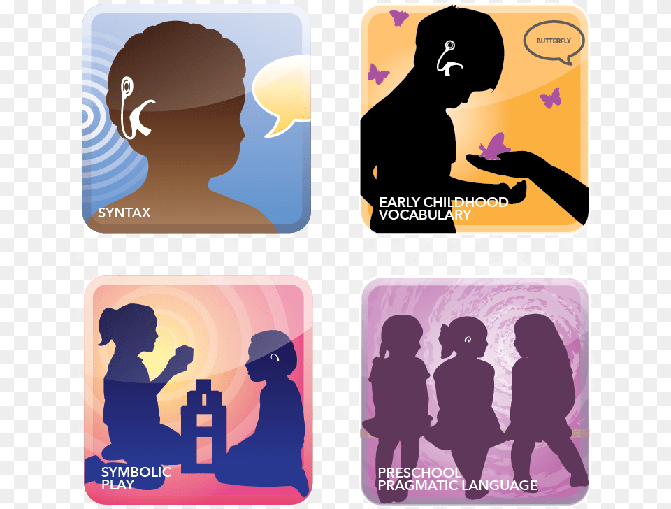 Deaf Children Silhouette, Adult, Baby, Male, Man Free Png