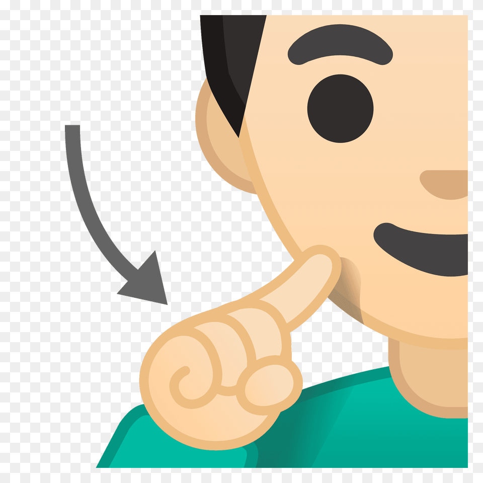 Deaf Man Emoji Clipart, Body Part, Finger, Hand, Person Free Png