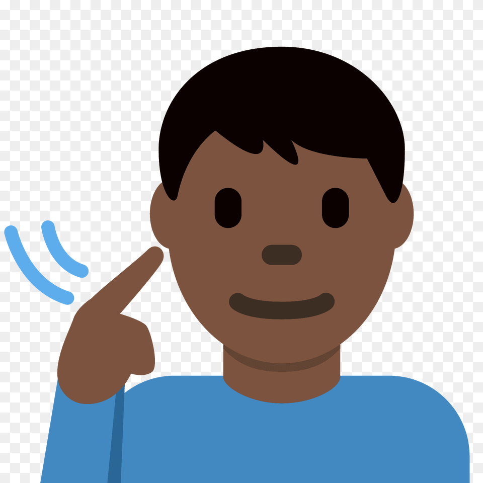 Deaf Man Emoji Clipart, Baby, Person, Face, Head Free Png