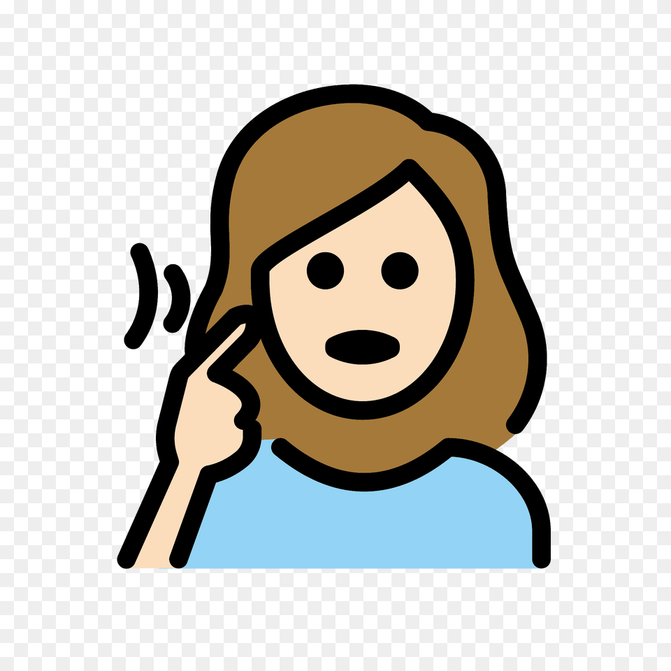 Deaf Woman Emoji Clipart, People, Person, Animal, Kangaroo Png Image