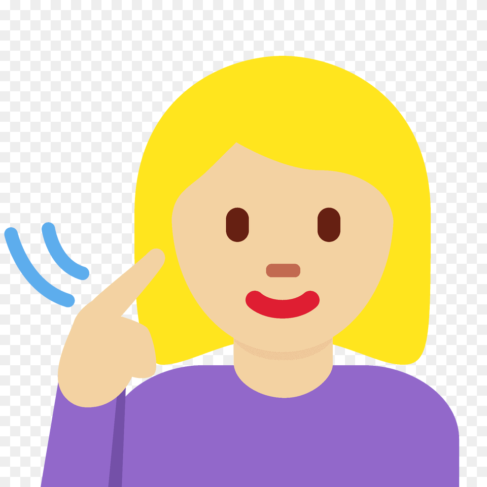 Deaf Woman Emoji Clipart, Clothing, Hat, Cap, Face Free Png Download