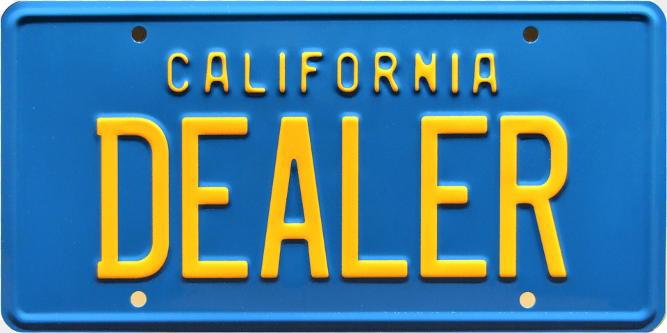 Dealer Prop Plate Movie Memorabilia From Vintage Delorean Signage, License Plate, Transportation, Vehicle Png Image