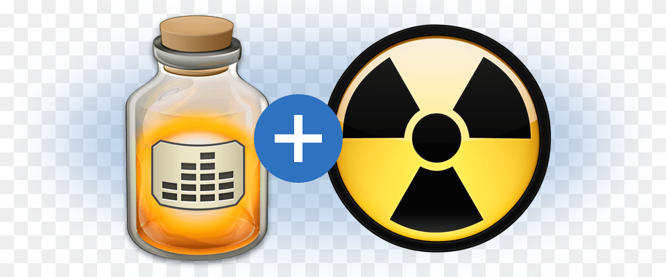 Deals Ah Fs Bundle2 Radiation Symbol Black And White, Jar, Bottle Png Image