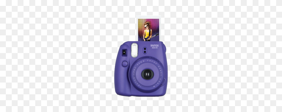 Deals On Fujifilm Instax Mini Instant Film Camera Purple Best, Digital Camera, Electronics, Person Png
