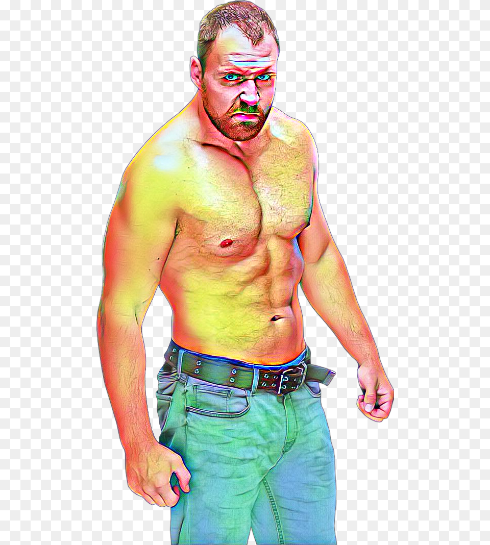 Dean Ambrose 2018 Barechested, Accessories, Buckle, Adult, Person Free Transparent Png