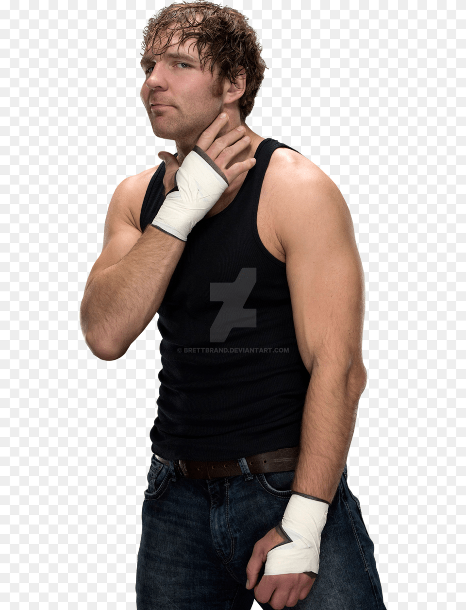 Dean Ambrose Render By Brettbrand Perfil Dean Ambrose Wwe, Clothing, Pants, Jeans, Adult Free Png