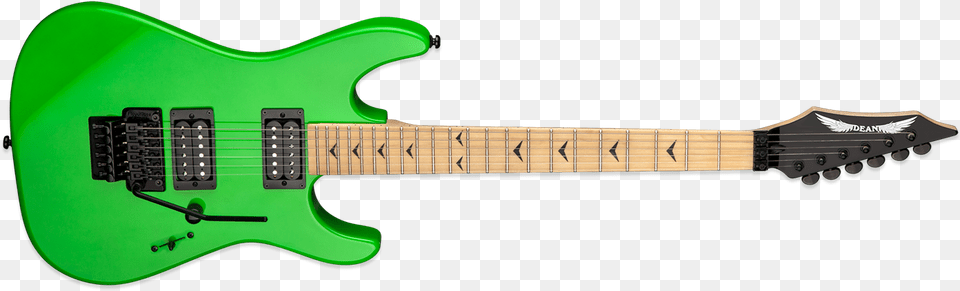 Dean Custom Zone Floyd Ii Nuclear Green Dean Czone Ii F, Electric Guitar, Guitar, Musical Instrument, Bass Guitar Png