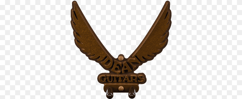 Dean Guitars Wall Hanger Guitar, Badge, Bronze, Emblem, Logo Png Image