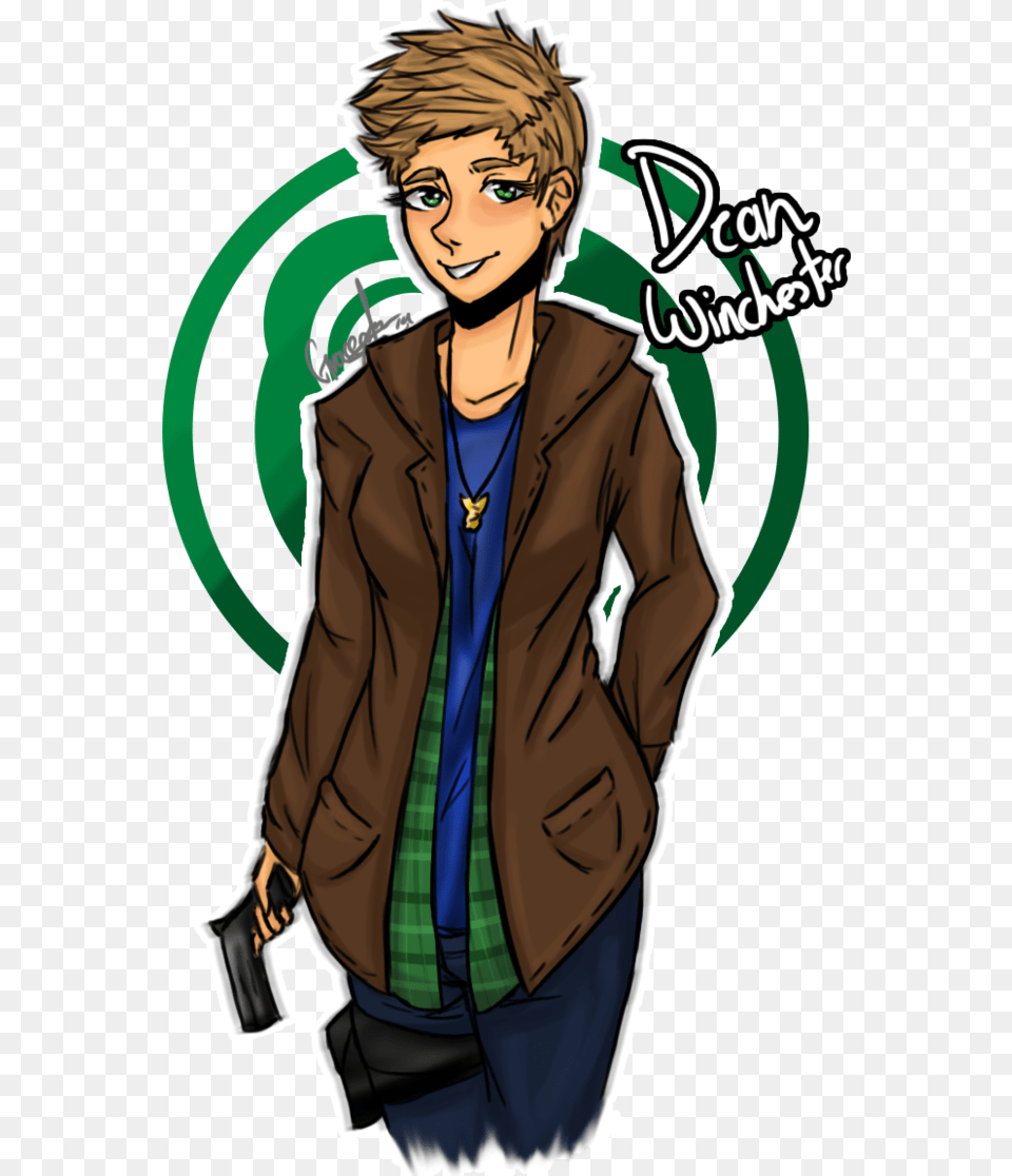 Dean Winchester Clipart Collection Sam And Dean Fanart Dean Winchester, Comics, Blazer, Book, Clothing Free Png