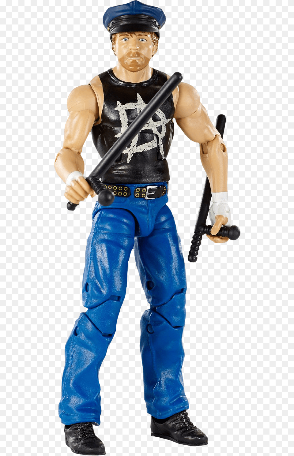 Dean Wwe Elite Dean Ambrose Action Figure And Accessories, Adult, Person, Man, Male Png