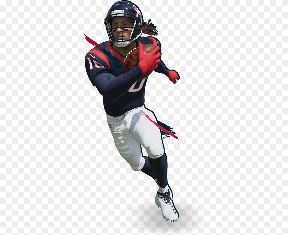 Deandre Hopkins Madden, Helmet, Adult, Playing American Football, Person Png Image