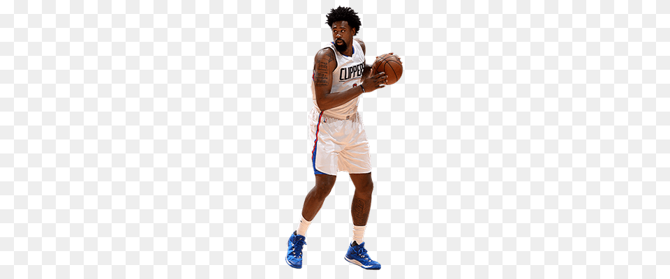Deandre Jordan Holding Ball, Shorts, Clothing, Teen, Person Free Png