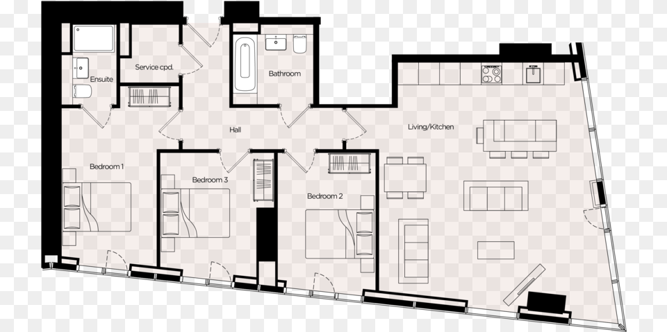 Deansgate Square South Tower 23 Floor Plan, Diagram, Floor Plan, Chart, Plot Free Png Download
