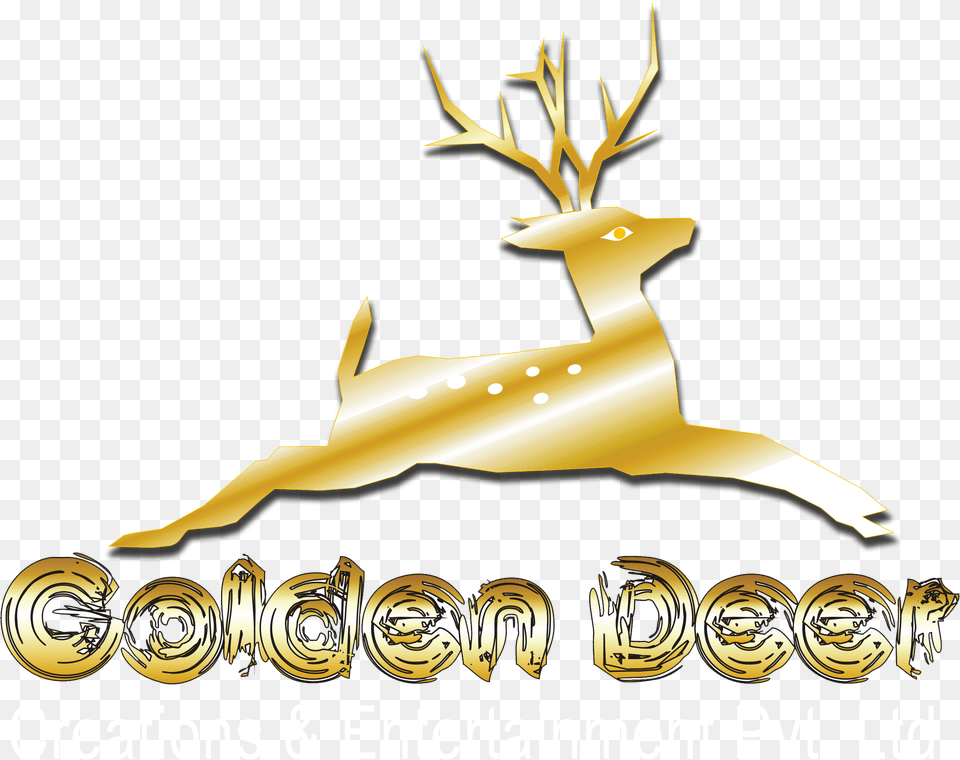 Dear Clipart Golden Deer Reindeer, Animal, Mammal, Wildlife, Elk Free Png Download