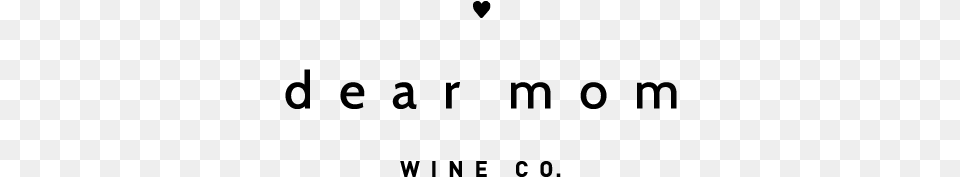 Dear Mom Wine Logo, Gray Png