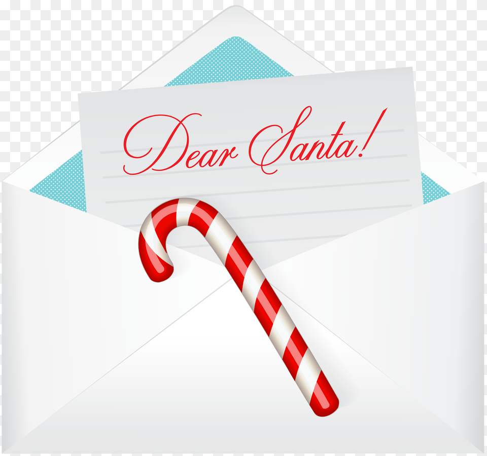 Dear Santa Letter Clip Art, Food, Sweets, Candy, Stick Free Png