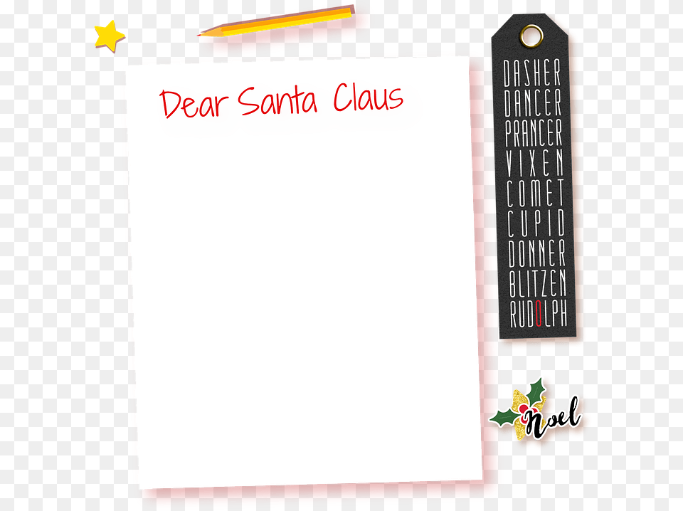 Dear Santa Letter Dear Santa Claus Christmas Letter Carmine, White Board, Text Free Png