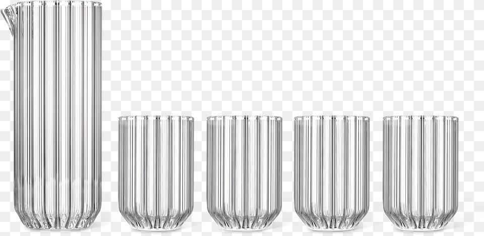Dearborn Carafe With Dearborn Water Glass Set Illustration, Cylinder, Jar, Aluminium Png
