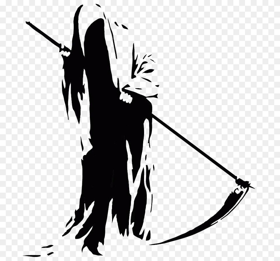 Death, Stencil, Silhouette, Adult, Female Png Image