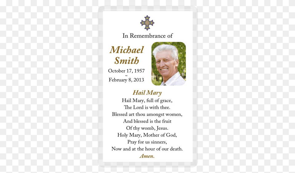 Death Anniversary Remembrance Card Hd, Adult, Male, Man, Person Free Png