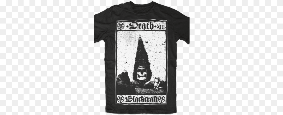 Death Card Triko Pnsk Black Craft Death Card Black S, Clothing, T-shirt, Face, Head Free Transparent Png