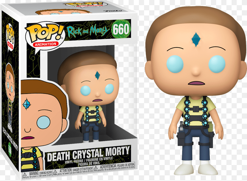 Death Crystal Morty Rick Y Morty Funko Pop, Doll, Toy, Baby, Face Png Image