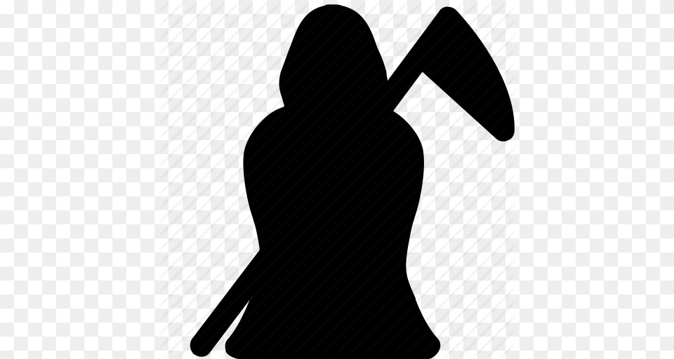 Death Die Grim Grim Reaper Halloween Scary Spit Icon, Silhouette, Device Png