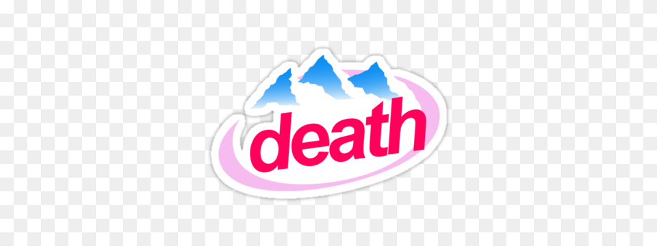 Death Evian Cyberpunk Vaporwave Health Goth, Ice, Outdoors, Logo, Nature Free Png Download