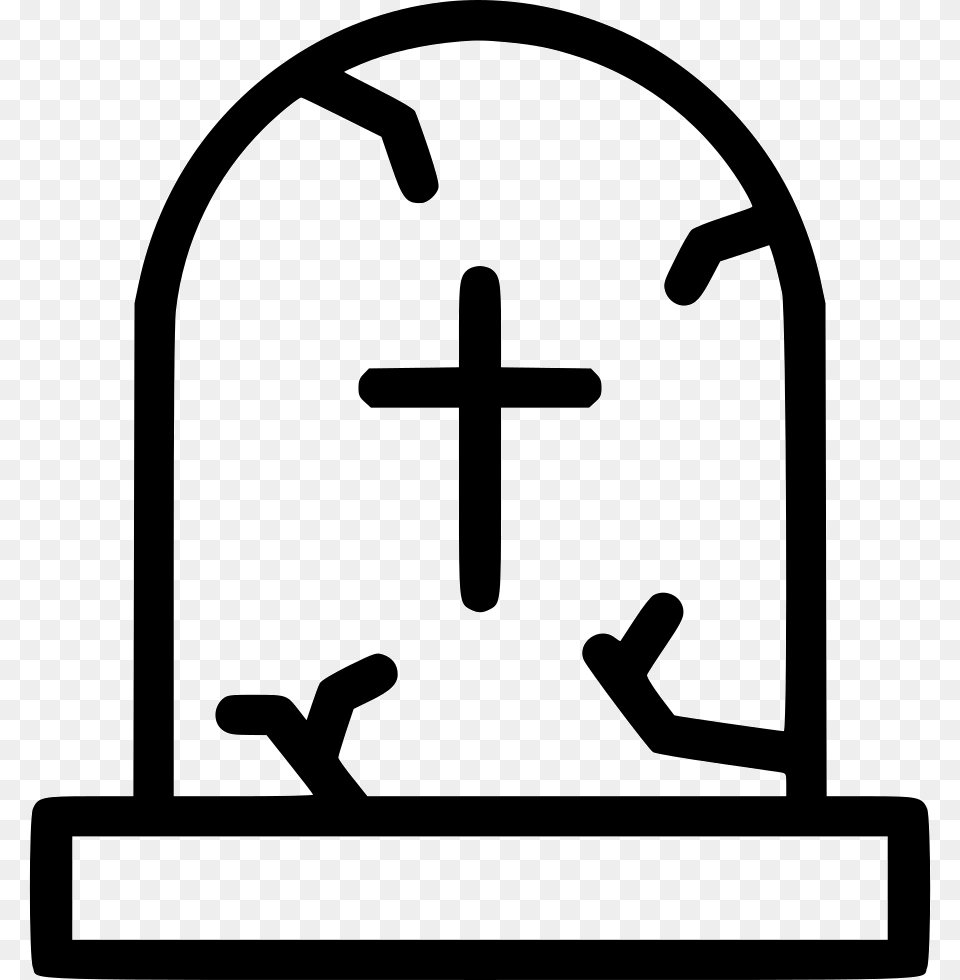 Death Funeral Grave Gravestone Graveyard Cross Icon Free, Altar, Architecture, Building, Church Png Image