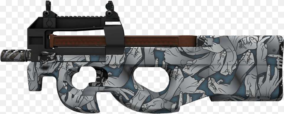 Death Grip P90 Cs Go, Firearm, Gun, Rifle, Weapon Png