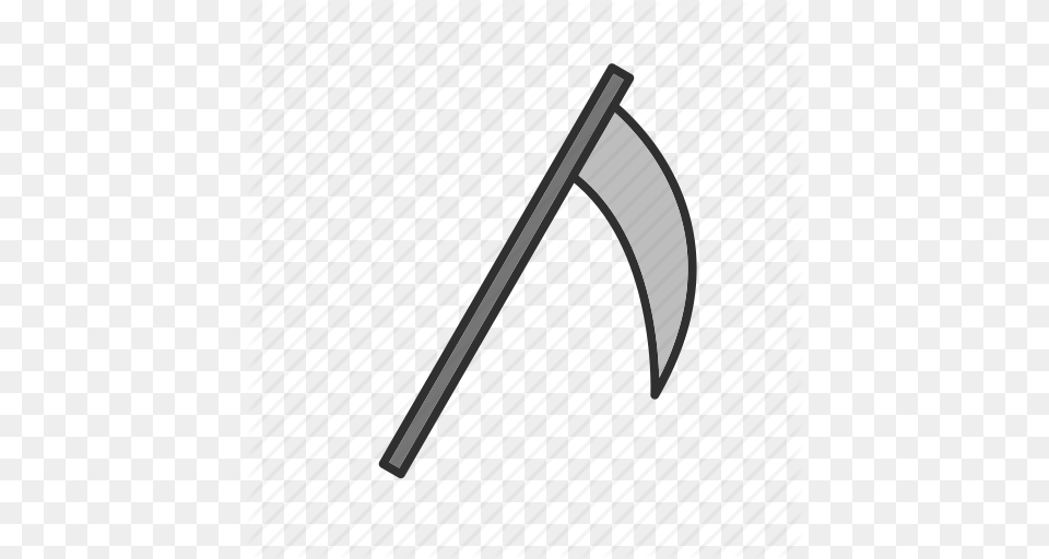 Death Halloween Scythe Tool Icon, Weapon, Device, Blade, Dagger Free Png Download