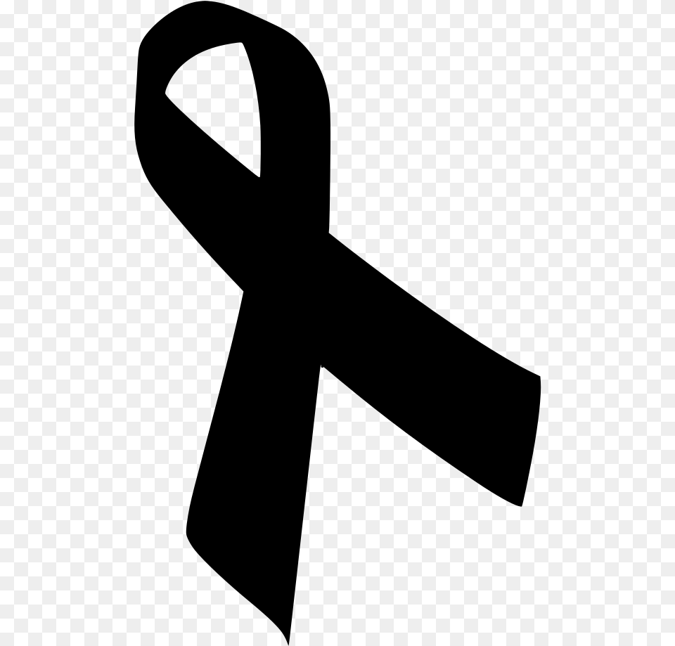 Death In The Family Symbol Clipart Black Ribbon For Justice, Gray Free Png Download